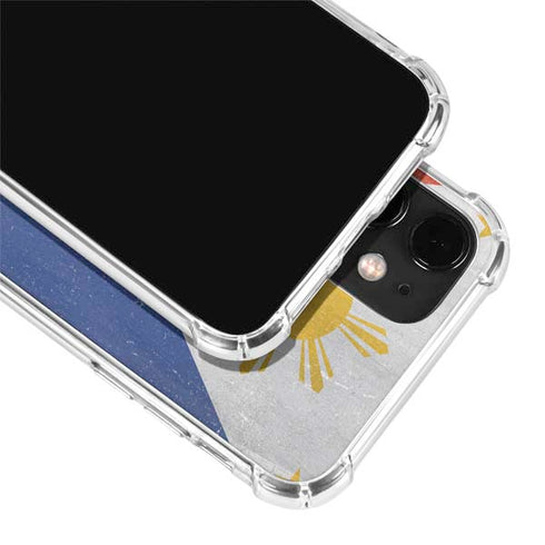 Philippines Flag Distressed iPhone 12 Mini Clear Case